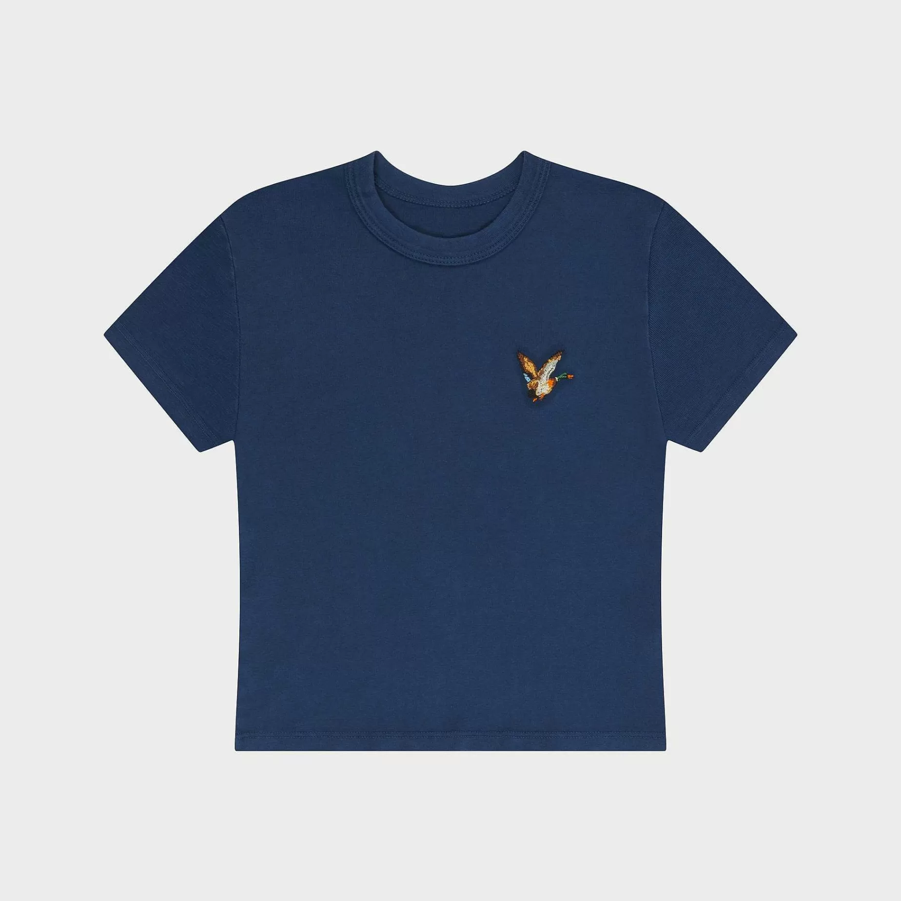 Cherry Women'S-Duck Baby Tee (Navy)