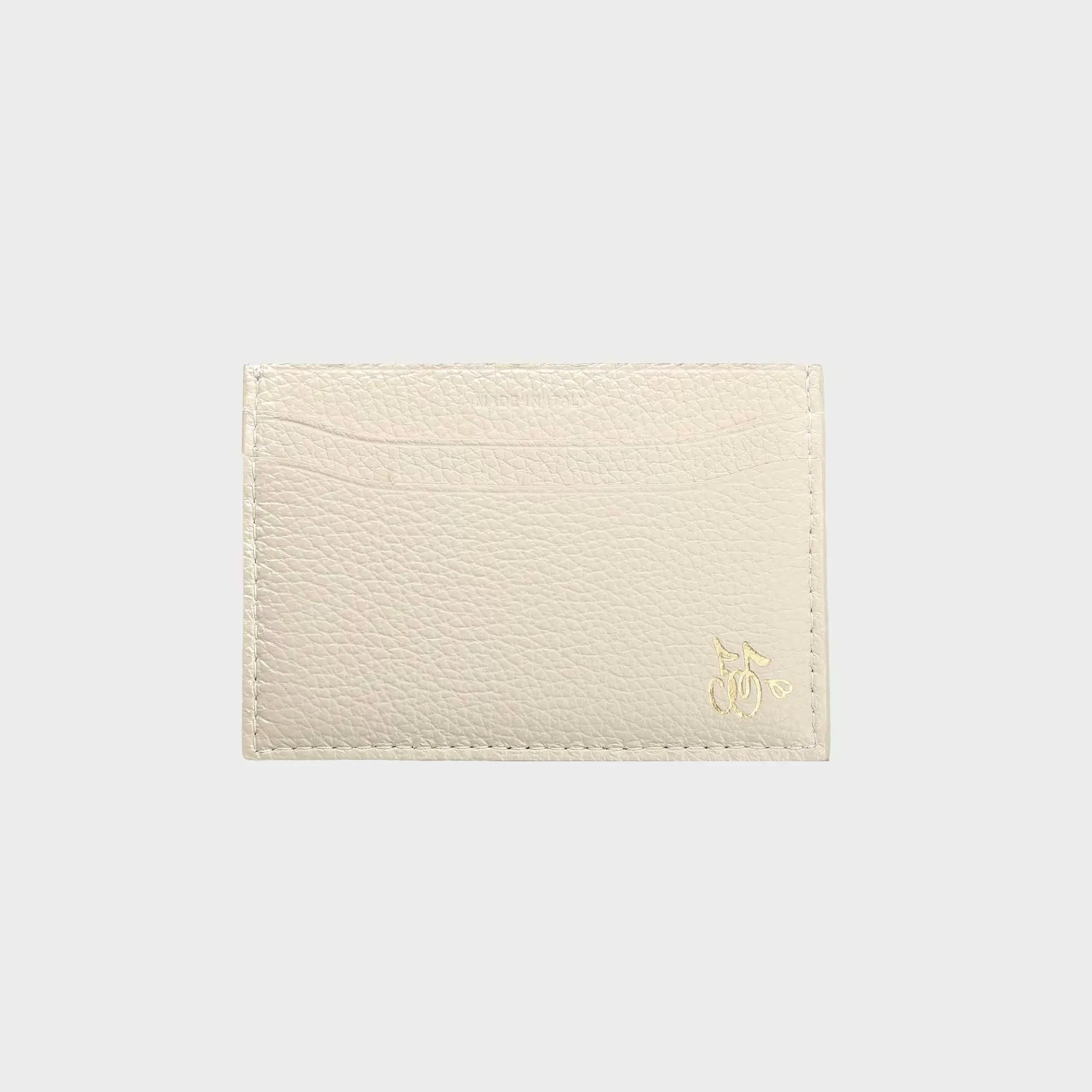 Cherry Accessories-Leather Card Holder (Cream)