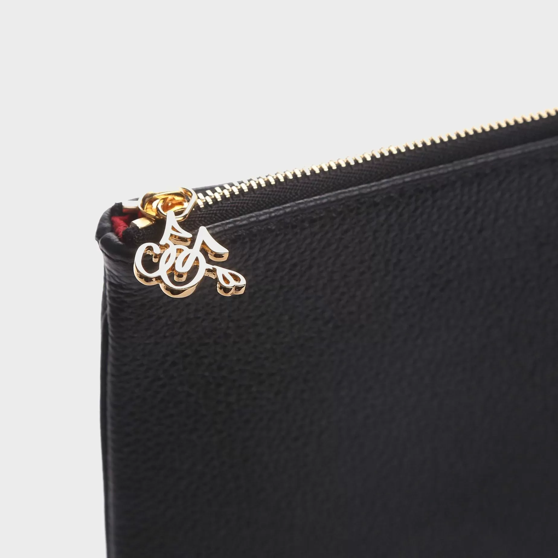 Cherry Accessories-Leather Pouch (Black)