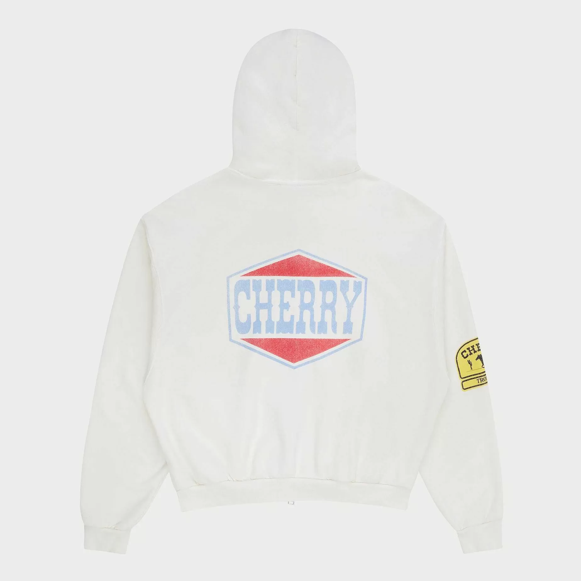 Cherry Sweatshirts-Off Road Zip-Up Hoodie (Vintage White)