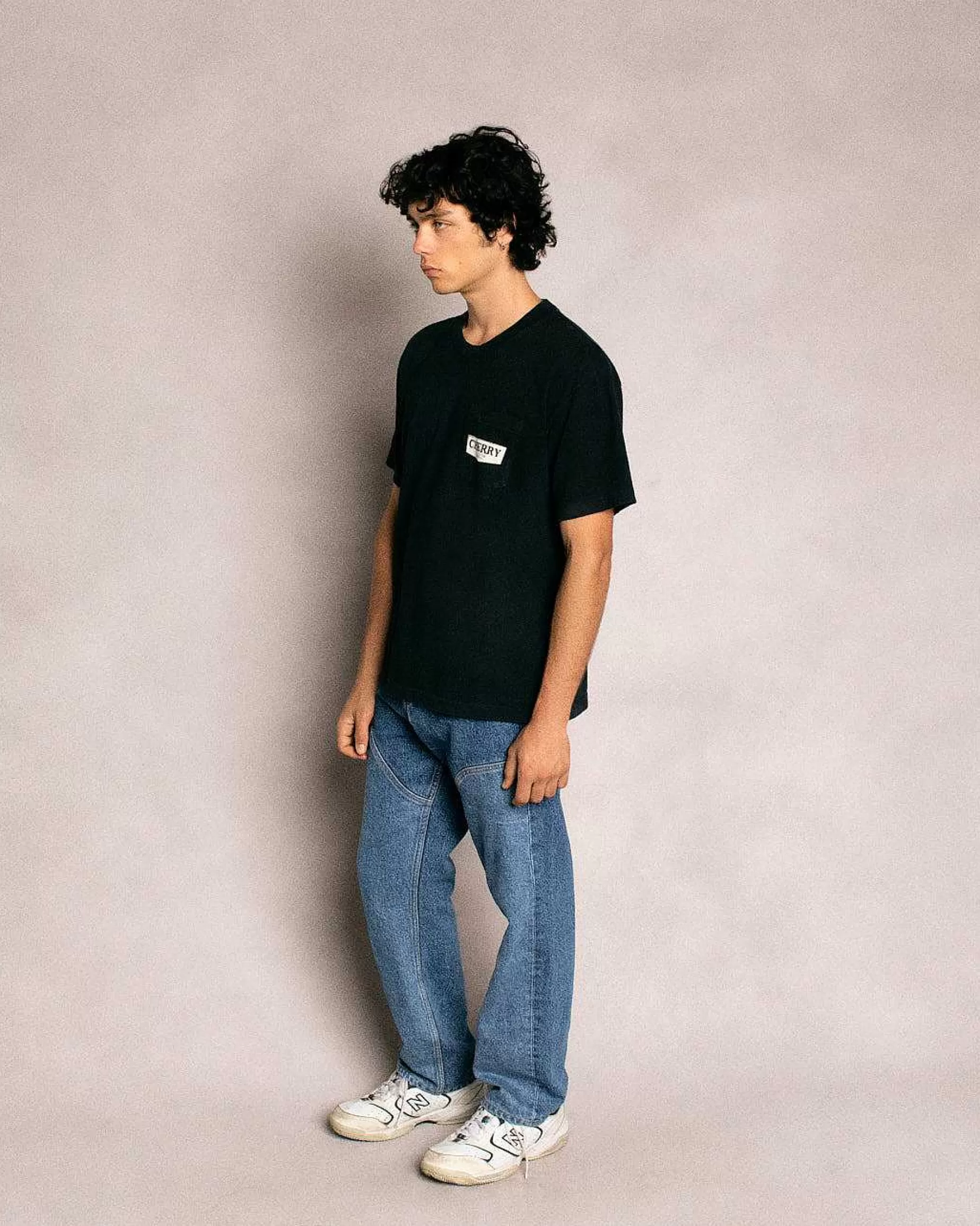 Cherry Tees & Long Sleeves-Soaring Eagle Pocket Tee (Vintage Black)