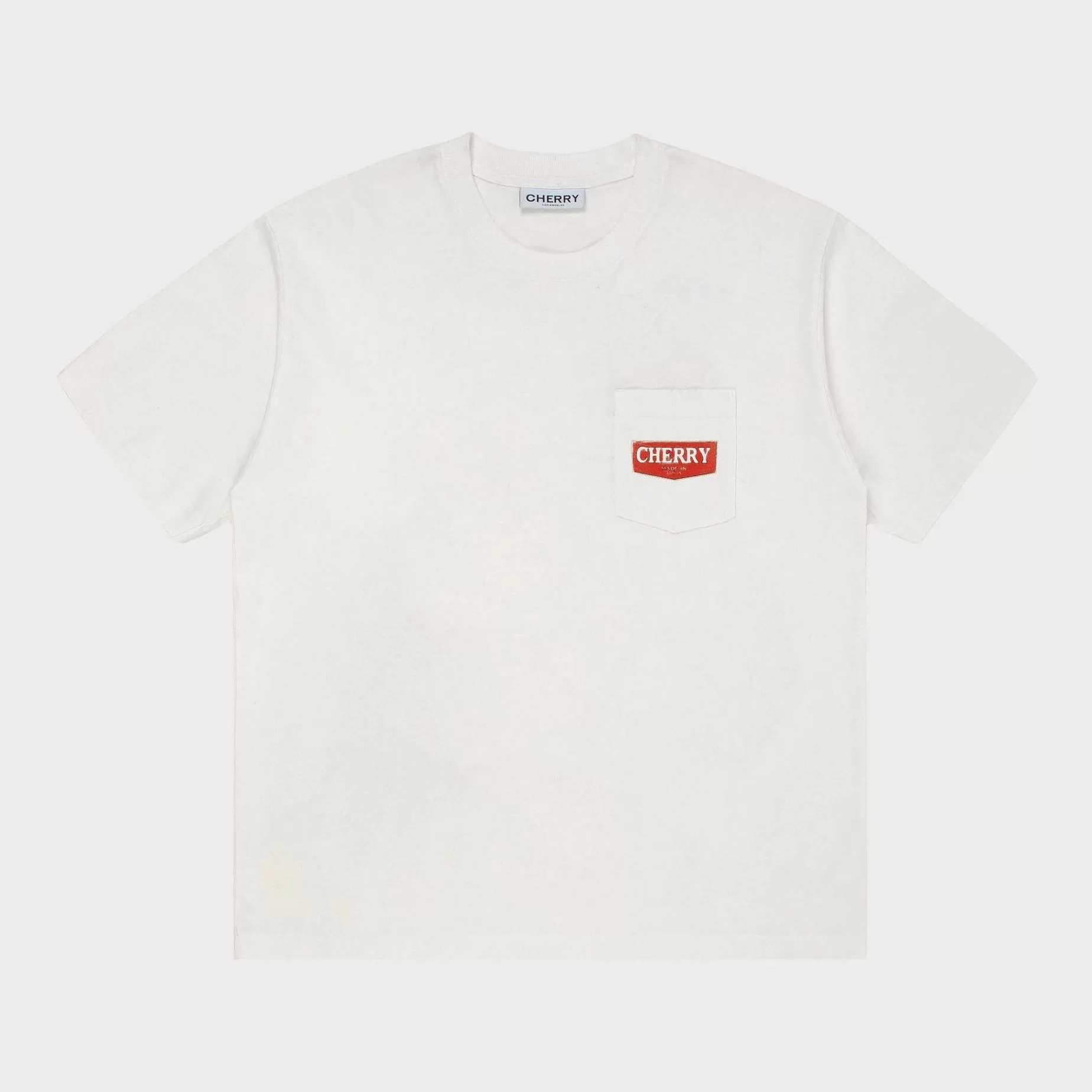Cherry Tees & Long Sleeves-Soaring Eagle Pocket Tee (Vintage White)
