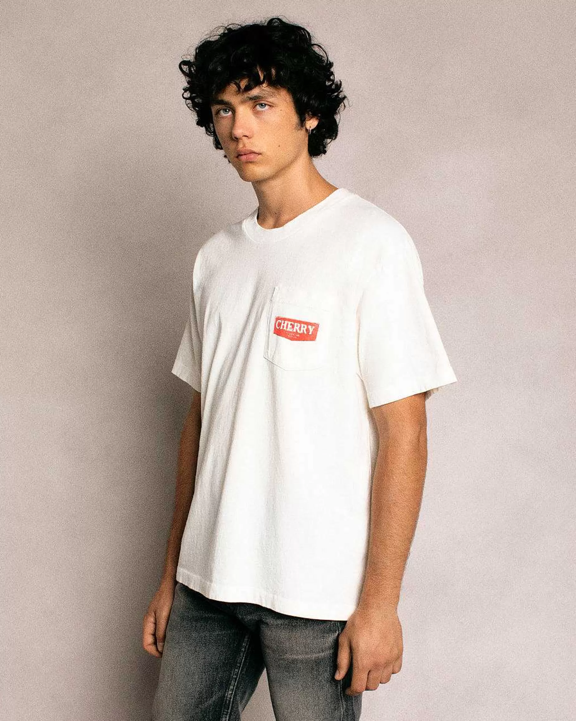 Cherry Tees & Long Sleeves-Soaring Eagle Pocket Tee (Vintage White)