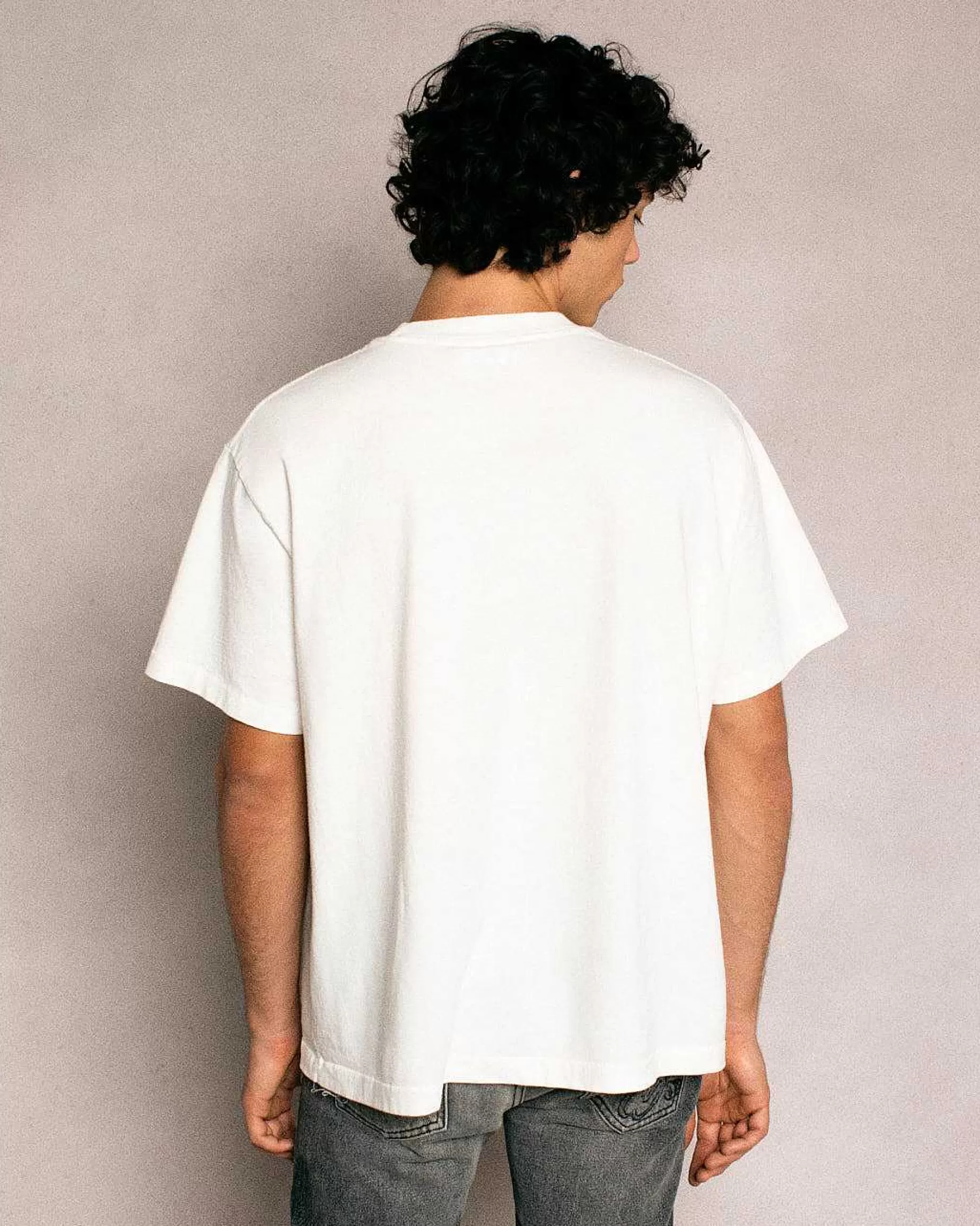 Cherry Tees & Long Sleeves-Stardust Boxy Pocket Tee (Vintage White)