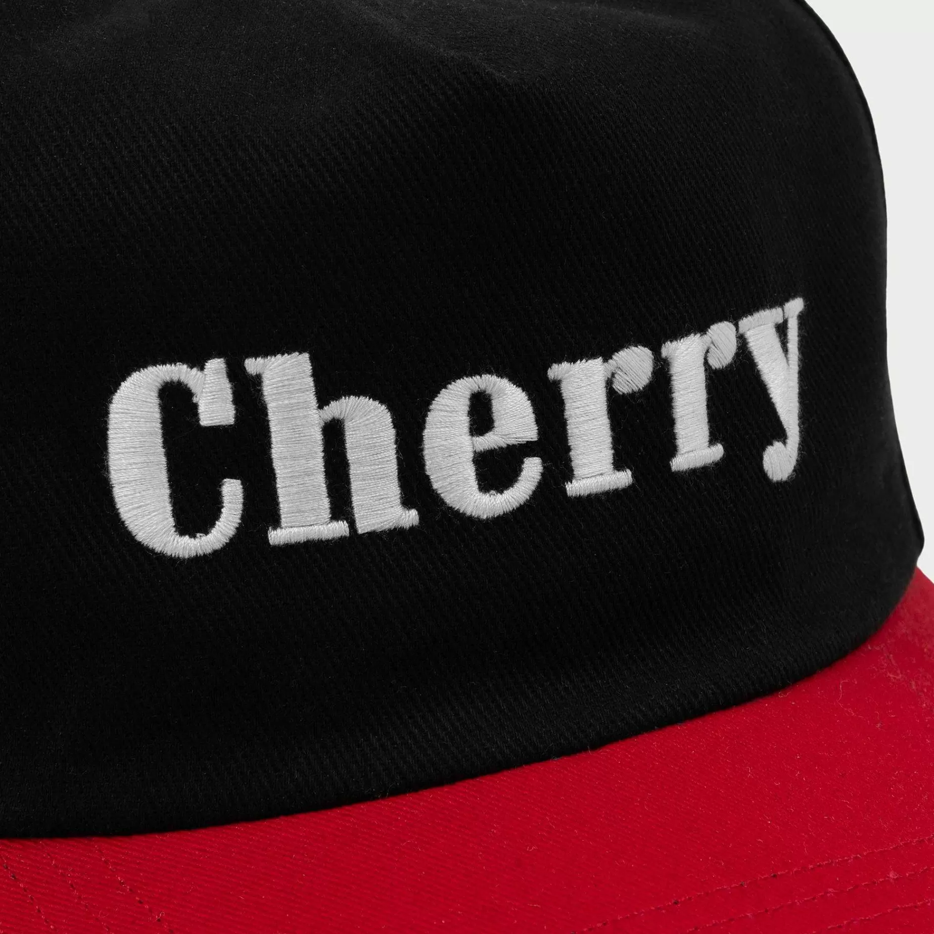 Cherry Headwear-Two Tone Classic 5 Panel (Black/Red)