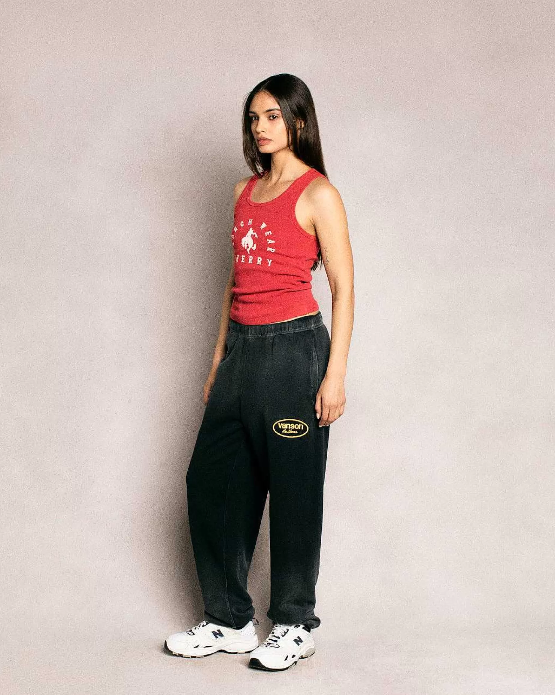Cherry Sweatpants-Vanson X Sweatpants (Vintage Black)