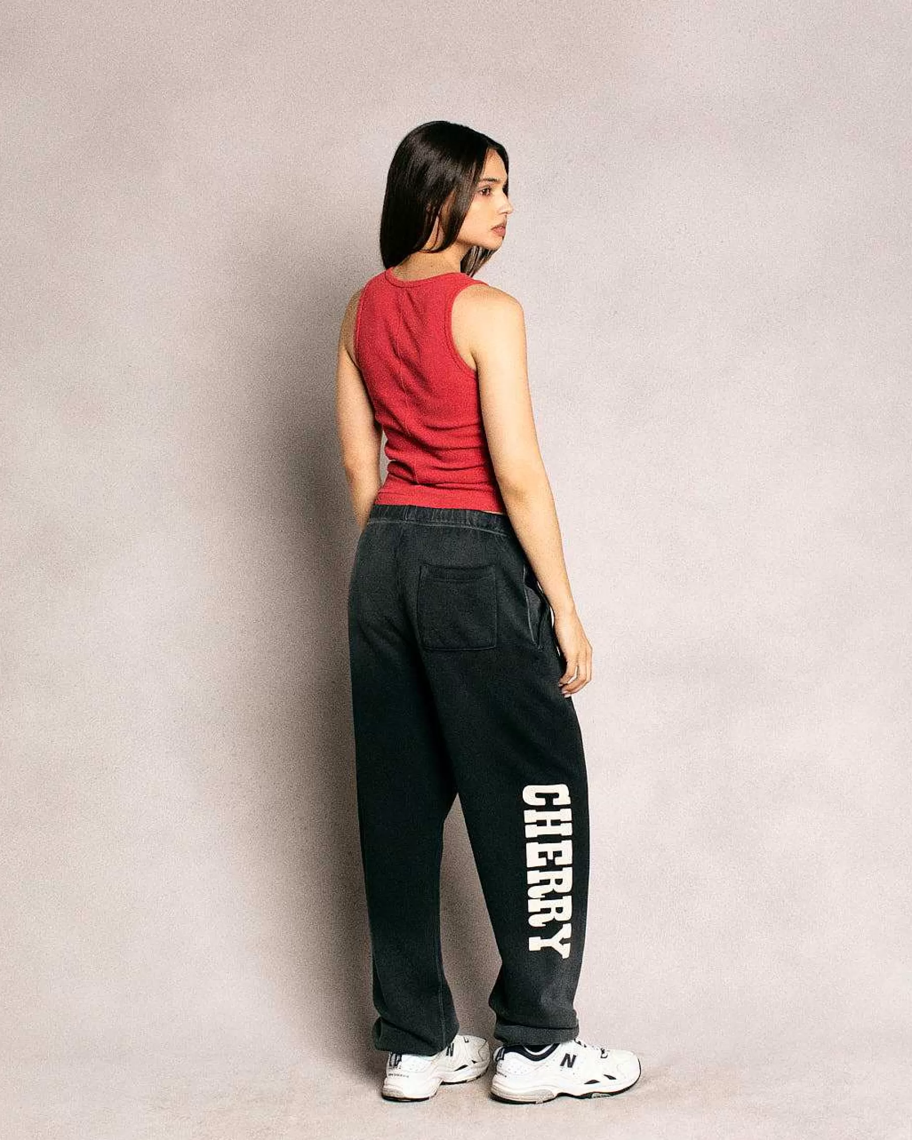 Cherry Sweatpants-Vanson X Sweatpants (Vintage Black)