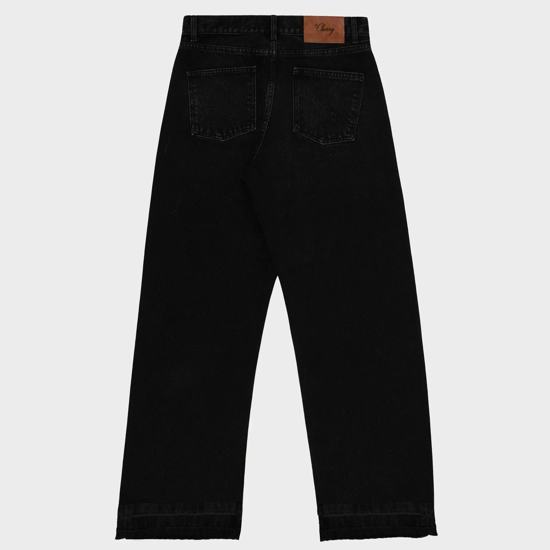 Cherry Pants-Wide Leg 5 Pocket Denim (Black)