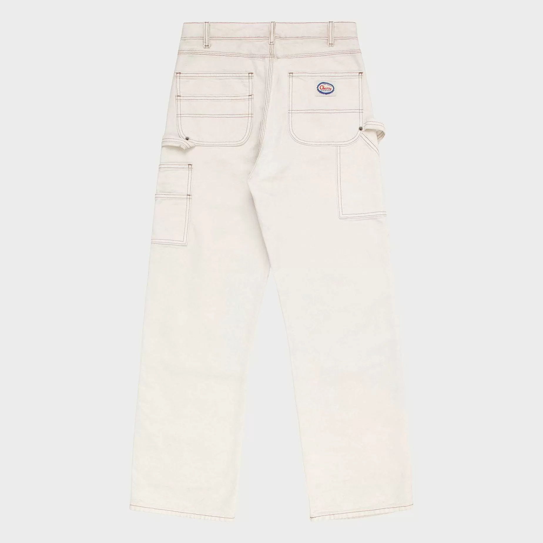 Cherry Pants-Wide Leg Canvas Double Knee (Vintage White)